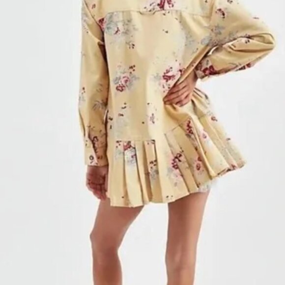 NWT $168 Free People Connor Printed Floral Mini Dress Size Small - Picture 6 of 15